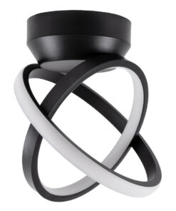 Alternative view of GLOBOSTAR® AMELIA 61052 Μοντέρνο Φωτιστικό Οροφής LED 20W 2400lm 300° AC 220-240V IP20 Ρυθμιζόμενο Λευκό CCT με On/Off 2700K/4500K/6000K - Lumileds SMD Chip - Μαύρο Ματ - Μ24.5 x Π16 x Υ25cm - 3 Χρόνια Εγγύηση