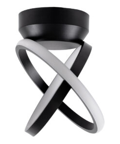 GLOBOSTAR® AMELIA 61052 Μοντέρνο Φωτιστικό Οροφής LED 20W 2400lm 300° AC 220-240V IP20 Ρυθμιζόμενο Λευκό CCT με On/Off 2700K/4500K/6000K - Lumileds SMD Chip - Μαύρο Ματ - Μ24.5 x Π16 x Υ25cm - 3 Χρόνια Εγγύηση 14 61052 4