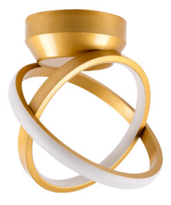 Alternative view of GLOBOSTAR® AMELIA 61054 Μοντέρνο Φωτιστικό Οροφής LED 20W 2400lm 300° AC 220-240V IP20 Ρυθμιζόμενο Λευκό CCT με On/Off 2700K/4500K/6000K - Lumileds SMD Chip - Χρυσό Βούρτσας - Μ24.5 x Π16 x Υ25cm - 3 Χρόνια Εγγύηση