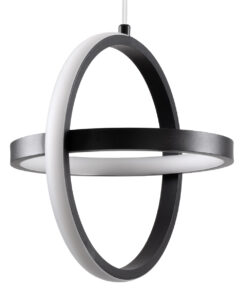 Alternative view of GLOBOSTAR® ALICE 61055 Μοντέρνο Κρεμαστό Φωτιστικό Οροφής LED 20W 2400lm 300° AC 220-240V IP20 Ρυθμιζόμενο Λευκό CCT με On/Off 2700K/4500K/6000K - Lumileds SMD Chip - Μαύρο Ματ - Μ25 x Π22 x Υ25cm - 3 Χρόνια Εγγύηση