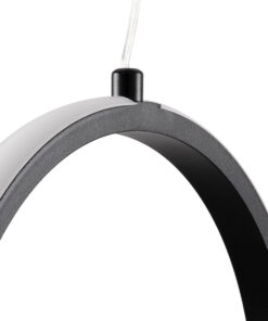 GLOBOSTAR® ALICE 61055 Μοντέρνο Κρεμαστό Φωτιστικό Οροφής LED 20W 2400lm 300° AC 220-240V IP20 Ρυθμιζόμενο Λευκό CCT με On/Off 2700K/4500K/6000K - Lumileds SMD Chip - Μαύρο Ματ - Μ25 x Π22 x Υ25cm - 3 Χρόνια Εγγύηση 19 61055 7