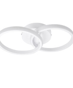 GLOBOSTAR® CORA 61059 Μοντέρνο Φωτιστικό Οροφής LED 18W 2160lm 300° AC 220-240V IP20 Ρυθμιζόμενο Λευκό CCT με On/Off 2700K/4500K/6000K - Lumileds SMD Chip - Λευκό Ματ - Μ36 x Π20.5 x Υ7cm - 3 Χρόνια Εγγύηση 11 61059 2