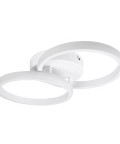 GLOBOSTAR® CORA 61059 Μοντέρνο Φωτιστικό Οροφής LED 18W 2160lm 300° AC 220-240V IP20 Ρυθμιζόμενο Λευκό CCT με On/Off 2700K/4500K/6000K - Lumileds SMD Chip - Λευκό Ματ - Μ36 x Π20.5 x Υ7cm - 3 Χρόνια Εγγύηση 12 61059 3