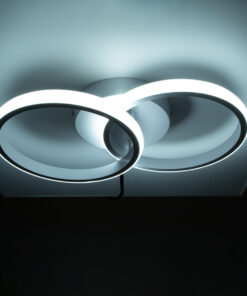 GLOBOSTAR® CORA 61059 Μοντέρνο Φωτιστικό Οροφής LED 18W 2160lm 300° AC 220-240V IP20 Ρυθμιζόμενο Λευκό CCT με On/Off 2700K/4500K/6000K - Lumileds SMD Chip - Λευκό Ματ - Μ36 x Π20.5 x Υ7cm - 3 Χρόνια Εγγύηση 16 61059 7