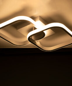 GloboStar® NORA 61062 Φωτιστικό Οροφής Design LED CCT 22W 2640lm 300° AC 220-240V - Εναλλαγή Φωτισμού μέσω Διακόπτη On/Off All In One Ψυχρό 6000k+Φυσικό 4500k+Θερμό 2700k Μ40 x Π24 x Υ7cm - Λευκό 15 61062 5