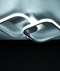 GloboStar® NORA 61062 Φωτιστικό Οροφής Design LED CCT 22W 2640lm 300° AC 220-240V - Εναλλαγή Φωτισμού μέσω Διακόπτη On/Off All In One Ψυχρό 6000k+Φυσικό 4500k+Θερμό 2700k Μ40 x Π24 x Υ7cm - Λευκό 17 61062 7