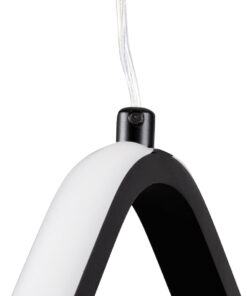 GLOBOSTAR® ROSE 61064 Μοντέρνο Κρεμαστό Φωτιστικό Οροφής LED 22W 2640lm 300° AC 220-240V IP20 Ρυθμιζόμενο Λευκό CCT με On/Off 2700K/4500K/6000K - Lumileds SMD Chip - Μαύρο - Μ24 x Π22 x Υ24cm - 3 Χρόνια Εγγύηση 19 61064 7