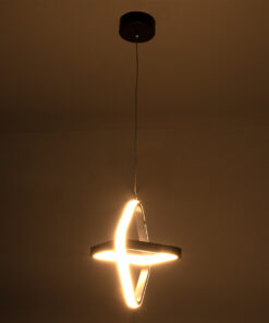 GLOBOSTAR® ROSE 61066 Μοντέρνο Κρεμαστό Φωτιστικό Οροφής LED 22W 2640lm 300° AC 220-240V IP20 Ρυθμιζόμενο Λευκό CCT με On/Off 2700K/4500K/6000K - Lumileds SMD Chip - Χρυσό Βούρτσας - Μ24 x Π22 x Υ24cm - 3 Χρόνια Εγγύηση 21 61066 8