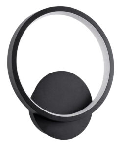 Alternative view of GloboStar® TED 61070 Φωτιστικό Τοίχου - Απλίκα Design LED CCT 9W 1080lm 300° AC 220-240V - Εναλλαγή Φωτισμού μέσω Διακόπτη On/Off All In One Ψυχρό 6000k+Φυσικό 4500k+Θερμό 2700k Μ20 x Π5.5 x Υ23cm - Μαύρο