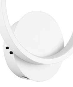 GloboStar® TED 61071 Φωτιστικό Τοίχου - Απλίκα Design LED CCT 9W 1080lm 300° AC 220-240V - Εναλλαγή Φωτισμού μέσω Διακόπτη On/Off All In One Ψυχρό 6000k+Φυσικό 4500k+Θερμό 2700k Μ20 x Π5.5 x Υ23cm - Λευκό 15 61071 5