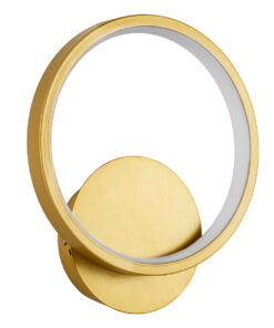 Alternative view of GLOBOSTAR® TED 61072 Μοντέρνο Φωτιστικό Τοίχου - Απλίκα LED 9W 1080lm 300° AC 220-240V IP20 Ρυθμιζόμενο Λευκό CCT με On/Off 2700K/4500K/6000K - Lumileds SMD Chip - Χρυσό Βούρτσας - Μ20 x Π5.5 x Υ23cm - 3 Χρόνια Εγγύηση