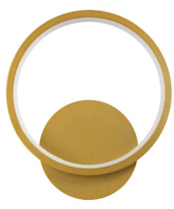 GLOBOSTAR® TED 61072 Μοντέρνο Φωτιστικό Τοίχου - Απλίκα LED 9W 1080lm 300° AC 220-240V IP20 Ρυθμιζόμενο Λευκό CCT με On/Off 2700K/4500K/6000K - Lumileds SMD Chip - Χρυσό Βούρτσας - Μ20 x Π5.5 x Υ23cm - 3 Χρόνια Εγγύηση 14 61072 3