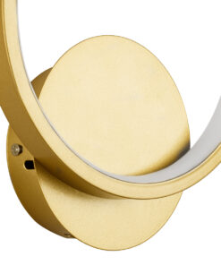 GLOBOSTAR® TED 61072 Μοντέρνο Φωτιστικό Τοίχου - Απλίκα LED 9W 1080lm 300° AC 220-240V IP20 Ρυθμιζόμενο Λευκό CCT με On/Off 2700K/4500K/6000K - Lumileds SMD Chip - Χρυσό Βούρτσας - Μ20 x Π5.5 x Υ23cm - 3 Χρόνια Εγγύηση 16 61072 5