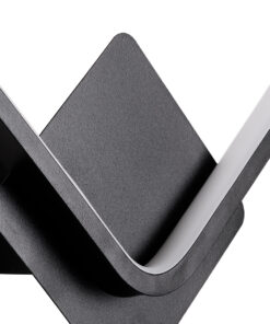 GloboStar® LENA 61079 Φωτιστικό Τοίχου - Απλίκα Design LED CCT 12W 1440lm 300° AC 220-240V - Εναλλαγή Φωτισμού μέσω Διακόπτη On/Off All In One Ψυχρό 6000k+Φυσικό 4500k+Θερμό 2700k Μ25 x Π5.5 x Υ29.5cm - Μαύρο 15 61079 5