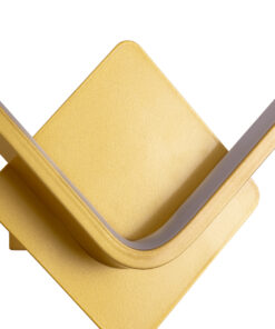 GLOBOSTAR® LENA 61081 Μοντέρνο Φωτιστικό Τοίχου - Απλίκα LED 12W 1440lm 300° AC 220-240V IP20 Ρυθμιζόμενο Λευκό CCT με On/Off 2700K/4500K/6000K - Lumileds SMD Chip - Χρυσό Βούρτσας - Μ25 x Π5.5 x Υ29.5cm - 3 Χρόνια Εγγύηση 15 61081 5