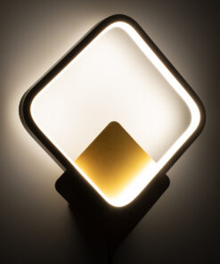 GLOBOSTAR® LENA 61081 Μοντέρνο Φωτιστικό Τοίχου - Απλίκα LED 12W 1440lm 300° AC 220-240V IP20 Ρυθμιζόμενο Λευκό CCT με On/Off 2700K/4500K/6000K - Lumileds SMD Chip - Χρυσό Βούρτσας - Μ25 x Π5.5 x Υ29.5cm - 3 Χρόνια Εγγύηση 17 61081 7