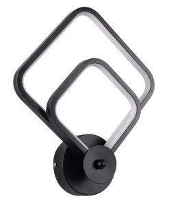 Alternative view of GLOBOSTAR® ANNA 61085 Μοντέρνο Φωτιστικό Τοίχου - Απλίκα LED 15W 1800lm 300° AC 220-240V IP20 Ρυθμιζόμενο Λευκό CCT με On/Off 2700K/4500K/6000K - Lumileds SMD Chip - Μαύρο Ματ - Μ25 x Π8 x Υ30cm - 3 Χρόνια Εγγύηση