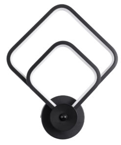 GLOBOSTAR® ANNA 61085 Μοντέρνο Φωτιστικό Τοίχου - Απλίκα LED 15W 1800lm 300° AC 220-240V IP20 Ρυθμιζόμενο Λευκό CCT με On/Off 2700K/4500K/6000K - Lumileds SMD Chip - Μαύρο Ματ - Μ25 x Π8 x Υ30cm - 3 Χρόνια Εγγύηση 14 61085 3