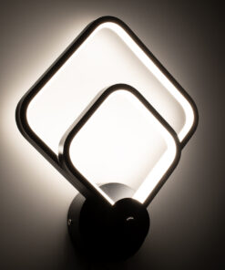 GLOBOSTAR® ANNA 61085 Μοντέρνο Φωτιστικό Τοίχου - Απλίκα LED 15W 1800lm 300° AC 220-240V IP20 Ρυθμιζόμενο Λευκό CCT με On/Off 2700K/4500K/6000K - Lumileds SMD Chip - Μαύρο Ματ - Μ25 x Π8 x Υ30cm - 3 Χρόνια Εγγύηση 18 61085 7