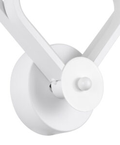 GloboStar® ANNA 61086 Φωτιστικό Τοίχου - Απλίκα Design LED CCT 15W 1800lm 300° AC 220-240V - Εναλλαγή Φωτισμού μέσω Διακόπτη On/Off All In One Ψυχρό 6000k+Φυσικό 4500k+Θερμό 2700k Μ25 x Π8 x Υ30cm - Λευκό 16 61086 5