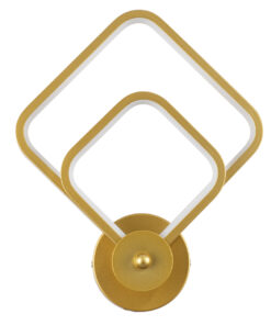 GloboStar® ANNA 61087 Φωτιστικό Τοίχου - Απλίκα Design LED CCT 15W 1800lm 300° AC 220-240V - Εναλλαγή Φωτισμού μέσω Διακόπτη On/Off All In One Ψυχρό 6000k+Φυσικό 4500k+Θερμό 2700k Μ25 x Π8 x Υ30cm - Χρυσό Βούρτσας 14 61087 3