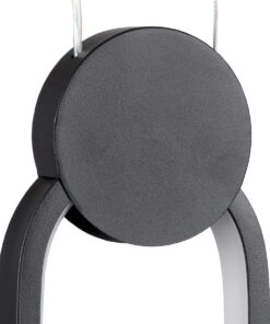 GLOBOSTAR® ILDI 61088 Μοντέρνο Κρεμαστό Φωτιστικό Οροφής LED 12W 1440lm 300° AC 220-240V IP20 Ρυθμιζόμενο Λευκό CCT με On/Off 2700K/4500K/6000K - Lumileds SMD Chip - Μαύρο Ματ- Μ10 x Π2.3 x Υ38cm - 3 Χρόνια Εγγύηση 17 61088 5