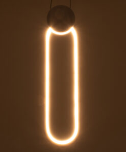 GLOBOSTAR® ILDI 61089 Μοντέρνο Κρεμαστό Φωτιστικό Οροφής LED 12W 1440lm 300° AC 220-240V IP20 Ρυθμιζόμενο Λευκό CCT με On/Off 2700K/4500K/6000K - Lumileds SMD Chip - Λευκό - Μ10 x Π2.3 x Υ38cm - 3 Χρόνια Εγγύηση 19 61089 7