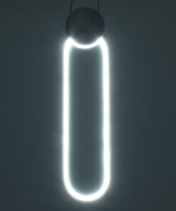 GLOBOSTAR® ILDI 61089 Μοντέρνο Κρεμαστό Φωτιστικό Οροφής LED 12W 1440lm 300° AC 220-240V IP20 Ρυθμιζόμενο Λευκό CCT με On/Off 2700K/4500K/6000K - Lumileds SMD Chip - Λευκό - Μ10 x Π2.3 x Υ38cm - 3 Χρόνια Εγγύηση 21 61089 9