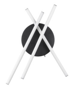 GLOBOSTAR® DRACO 61093 Μοντέρνο Φωτιστικό Οροφής LED 45W 5535lm 120° AC 220-240V IP20 Ρυθμιζόμενο Λευκό CCT με Χειριστήριο από 2700K έως 6000K Dimmable - Lumileds SMD Chip - Μαύρο Ματ - Μ50 x Π50 x Υ11cm - 3 Χρόνια Εγγύηση 15 61093 3