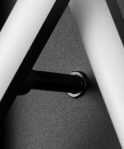 GLOBOSTAR® DRACO 61093 Μοντέρνο Φωτιστικό Οροφής LED 45W 5535lm 120° AC 220-240V IP20 Ρυθμιζόμενο Λευκό CCT με Χειριστήριο από 2700K έως 6000K Dimmable - Lumileds SMD Chip - Μαύρο Ματ - Μ50 x Π50 x Υ11cm - 3 Χρόνια Εγγύηση 21 61093 9