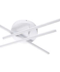 GLOBOSTAR® DRACO 61094 Μοντέρνο Φωτιστικό Οροφής LED 45W 5535lm 120° AC 220-240V IP20 Ρυθμιζόμενο Λευκό CCT με Χειριστήριο από 2700K έως 6000K Dimmable - Lumileds SMD Chip - Λευκό Ματ - Μ50 x Π50 x Υ11cm - 3 Χρόνια Εγγύηση 14 61094 2