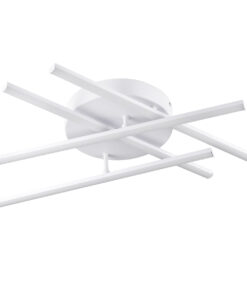 Alternative view of GLOBOSTAR® DRACO 61096 Μοντέρνο Φωτιστικό Οροφής LED 60W 7380lm 120° AC 220-240V IP20 Ρυθμιζόμενο Λευκό CCT με Χειριστήριο από 2700K έως 6000K Dimmable - Lumileds SMD Chip - Λευκό Ματ - Μ60 x Π60 x Υ11cm - 3 Χρόνια Εγγύηση