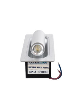 GloboStar® MANHATTAN 61099 Μοντέρνο Χωνευτό Φωτιστικό Τοίχου - Απλίκα Ξενοδοχείου Bed Side LED 3W 405lm 36° AC 220-240V - Reading Light - Μ7 x Π7 x Υ17cm - Φυσικό Λευκό 4500K - Νίκελ Βούρτσας 17 61099 6