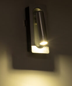 GloboStar® MANHATTAN 61099 Μοντέρνο Χωνευτό Φωτιστικό Τοίχου - Απλίκα Ξενοδοχείου Bed Side LED 3W 405lm 36° AC 220-240V - Reading Light - Μ7 x Π7 x Υ17cm - Φυσικό Λευκό 4500K - Νίκελ Βούρτσας 20 61099 9