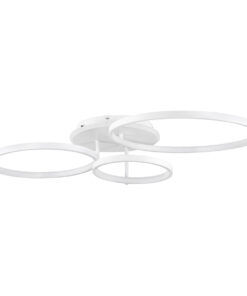 GloboStar® NEMESIS 61109 Φωτιστικό Οροφής Δαχτυλίδι-Κύκλος LED CCT 98W 11858lm 360° AC 220-240V - Εναλλαγή Φωτισμού μέσω Τηλεχειριστηρίου All In One Ψυχρό 6000k+Φυσικό 4500k+Θερμό 2700k Dimmable Φ25+35+45cm+BackLight - Λευκό - 3 Years Warranty 13 61109 3