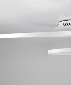 GloboStar® NEMESIS 61109 Φωτιστικό Οροφής Δαχτυλίδι-Κύκλος LED CCT 98W 11858lm 360° AC 220-240V - Εναλλαγή Φωτισμού μέσω Τηλεχειριστηρίου All In One Ψυχρό 6000k+Φυσικό 4500k+Θερμό 2700k Dimmable Φ25+35+45cm+BackLight - Λευκό - 3 Years Warranty 16 61109 6