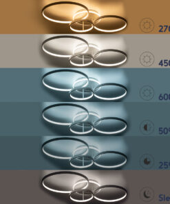 GloboStar® NEMESIS 61109 Φωτιστικό Οροφής Δαχτυλίδι-Κύκλος LED CCT 98W 11858lm 360° AC 220-240V - Εναλλαγή Φωτισμού μέσω Τηλεχειριστηρίου All In One Ψυχρό 6000k+Φυσικό 4500k+Θερμό 2700k Dimmable Φ25+35+45cm+BackLight - Λευκό - 3 Years Warranty 17 61109 7