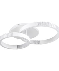 GloboStar® DIAMOND 61112 Φωτιστικό Οροφής Δαχτυλίδι-Κύκλος LED CCT 67W 8078lm 360° AC 220-240V - Εναλλαγή Φωτισμού μέσω Τηλεχειριστηρίου All In One Ψυχρό 6000k+Φυσικό 4500k+Θερμό 2700k Dimmable Φ30+40cm+BackLight - Λευκό - 3 Years Warranty 11 61112 22