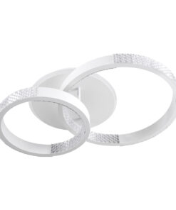 GloboStar® DIAMOND 61112 Φωτιστικό Οροφής Δαχτυλίδι-Κύκλος LED CCT 67W 8078lm 360° AC 220-240V - Εναλλαγή Φωτισμού μέσω Τηλεχειριστηρίου All In One Ψυχρό 6000k+Φυσικό 4500k+Θερμό 2700k Dimmable Φ30+40cm+BackLight - Λευκό - 3 Years Warranty 13 61112 44