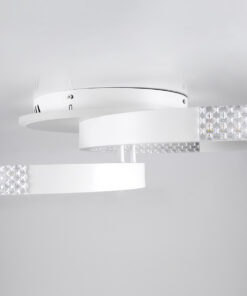 GloboStar® DIAMOND 61112 Φωτιστικό Οροφής Δαχτυλίδι-Κύκλος LED CCT 67W 8078lm 360° AC 220-240V - Εναλλαγή Φωτισμού μέσω Τηλεχειριστηρίου All In One Ψυχρό 6000k+Φυσικό 4500k+Θερμό 2700k Dimmable Φ30+40cm+BackLight - Λευκό - 3 Years Warranty 14 61112 55