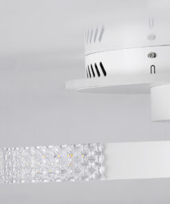 GloboStar® DIAMOND 61112 Φωτιστικό Οροφής Δαχτυλίδι-Κύκλος LED CCT 67W 8078lm 360° AC 220-240V - Εναλλαγή Φωτισμού μέσω Τηλεχειριστηρίου All In One Ψυχρό 6000k+Φυσικό 4500k+Θερμό 2700k Dimmable Φ30+40cm+BackLight - Λευκό - 3 Years Warranty 15 61112 66