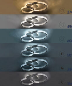 GloboStar® DIAMOND 61112 Φωτιστικό Οροφής Δαχτυλίδι-Κύκλος LED CCT 67W 8078lm 360° AC 220-240V - Εναλλαγή Φωτισμού μέσω Τηλεχειριστηρίου All In One Ψυχρό 6000k+Φυσικό 4500k+Θερμό 2700k Dimmable Φ30+40cm+BackLight - Λευκό - 3 Years Warranty 16 61112 77