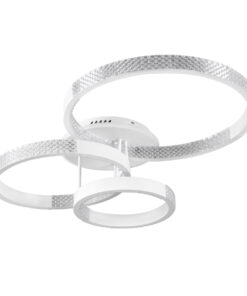 Alternative view of GloboStar® DIAMOND 61115 Φωτιστικό Οροφής Δαχτυλίδι-Κύκλος LED CCT 100W 12123lm 360° AC 220-240V - Εναλλαγή Φωτισμού μέσω Τηλεχειριστηρίου All In One Ψυχρό 6000k+Φυσικό 4500k+Θερμό 2700k Dimmable Φ30+40+50cm+BackLight - Λευκό - 3 Years Warranty