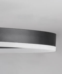 GLOBOSTAR® VENOM 61117 Μοντέρνο Φωτιστικό Οροφής LED 45W 5445lm 360° AC 220-240V IP20 Ρυθμιζόμενο Λευκό CCT με Χειριστήριο από 2700K έως 6000K Dimmable - Lumileds SMD Chip - Μαύρο Ματ - Μ60 x Π40 x Υ7.5cm - 3 Χρόνια Εγγύηση 17 61117 6