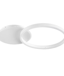 GloboStar® VENOM 61118 Φωτιστικό Οροφής Δαχτυλίδι-Κύκλος LED CCT 45W 5445lm 360° AC 220-240V - Εναλλαγή Φωτισμού μέσω Τηλεχειριστηρίου All In One Ψυχρό 6000k+Φυσικό 4500k+Θερμό 2700k Dimmable Φ40cm+BackLight - Λευκό - 3 Years Warranty 13 61118 2