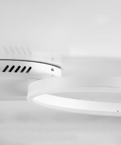 GloboStar® VENOM 61118 Φωτιστικό Οροφής Δαχτυλίδι-Κύκλος LED CCT 45W 5445lm 360° AC 220-240V - Εναλλαγή Φωτισμού μέσω Τηλεχειριστηρίου All In One Ψυχρό 6000k+Φυσικό 4500k+Θερμό 2700k Dimmable Φ40cm+BackLight - Λευκό - 3 Years Warranty 16 61118 5