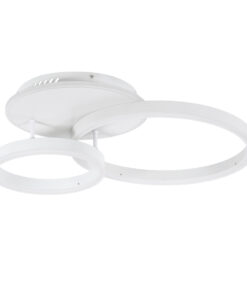 Alternative view of GloboStar® VENOM 61121 Φωτιστικό Οροφής Δαχτυλίδι-Κύκλος LED CCT 67W 8107lm 360° AC 220-240V - Εναλλαγή Φωτισμού μέσω Τηλεχειριστηρίου All In One Ψυχρό 6000k+Φυσικό 4500k+Θερμό 2700k Dimmable Φ25+40cm+BackLight - Λευκό - 3 Years Warranty