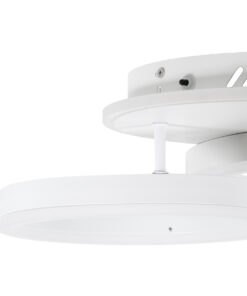 GloboStar® VENOM 61121 Φωτιστικό Οροφής Δαχτυλίδι-Κύκλος LED CCT 67W 8107lm 360° AC 220-240V - Εναλλαγή Φωτισμού μέσω Τηλεχειριστηρίου All In One Ψυχρό 6000k+Φυσικό 4500k+Θερμό 2700k Dimmable Φ25+40cm+BackLight - Λευκό - 3 Years Warranty 15 61121 6