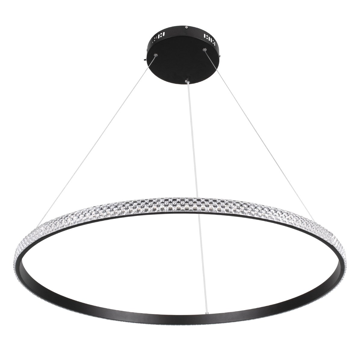 GLOBOSTAR® DIAMOND 61132 Μοντέρνο Κρεμαστό Φωτιστικό Οροφής LED 67W 7689lm 360° AC 220-240V IP20 Ρυθμιζόμενο Λευκό CCT με Χειριστήριο από 2700K έως 6000K Dimmable - Lumileds SMD Chip - Μαύρο - Μ80 x Π80 x Υ3cm - 3 Χρόνια Εγγύηση 4 GLOBOSTAR® DIAMOND 61132 Μοντέρνο Κρεμαστό Φωτιστικό Οροφής LED 67W 7689lm 360° AC 220-240V IP20 Ρυθμιζόμενο Λευκό CCT με Χειριστήριο από 2700K έως 6000K Dimmable - Lumileds SMD Chip - Μαύρο - Μ80 x Π80 x Υ3cm - 3 Χρόνια Εγγύηση - Image 2