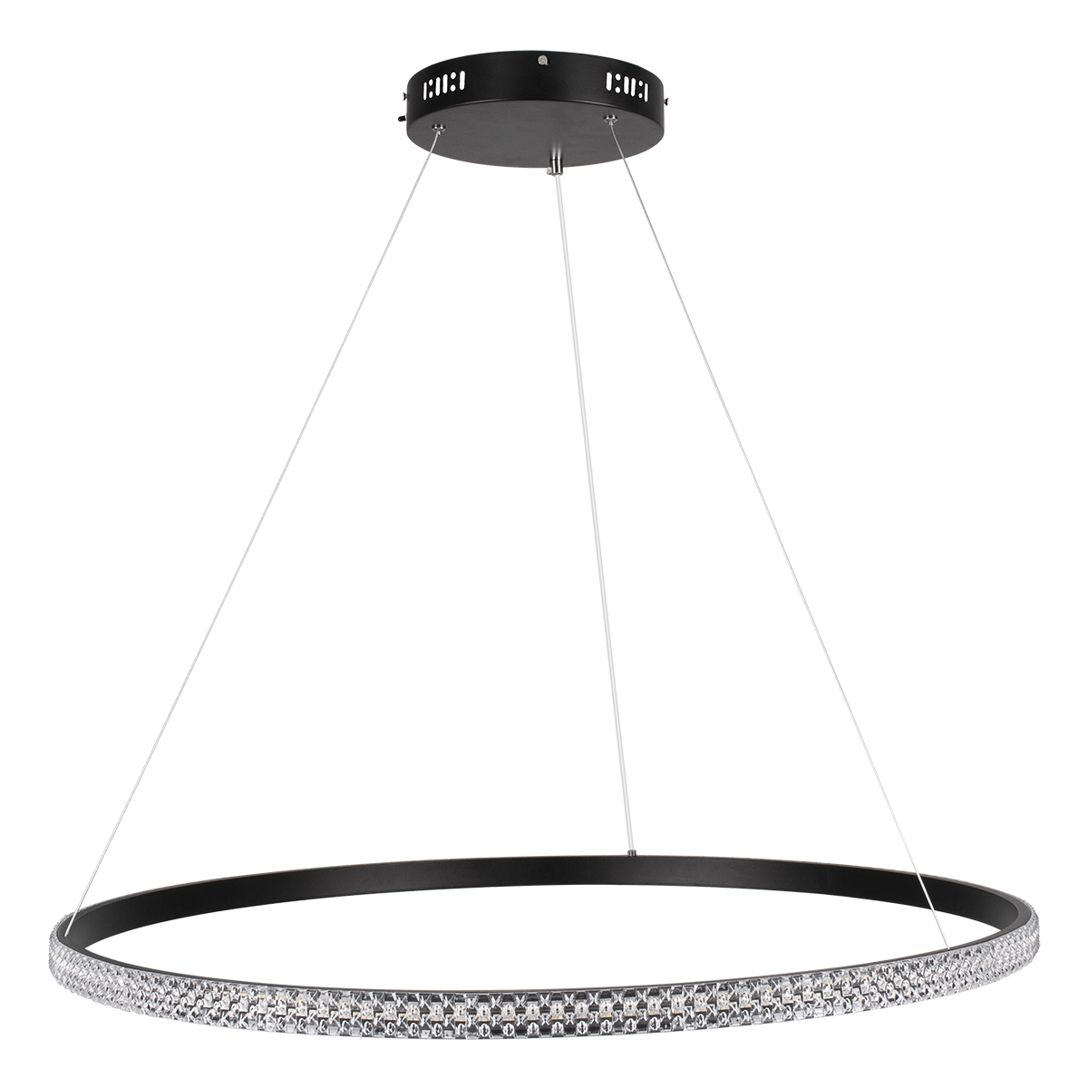 GLOBOSTAR® DIAMOND 61132 Μοντέρνο Κρεμαστό Φωτιστικό Οροφής LED 67W 7689lm 360° AC 220-240V IP20 Ρυθμιζόμενο Λευκό CCT με Χειριστήριο από 2700K έως 6000K Dimmable - Lumileds SMD Chip - Μαύρο - Μ80 x Π80 x Υ3cm - 3 Χρόνια Εγγύηση 6 GLOBOSTAR® DIAMOND 61132 Μοντέρνο Κρεμαστό Φωτιστικό Οροφής LED 67W 7689lm 360° AC 220-240V IP20 Ρυθμιζόμενο Λευκό CCT με Χειριστήριο από 2700K έως 6000K Dimmable - Lumileds SMD Chip - Μαύρο - Μ80 x Π80 x Υ3cm - 3 Χρόνια Εγγύηση - Image 4